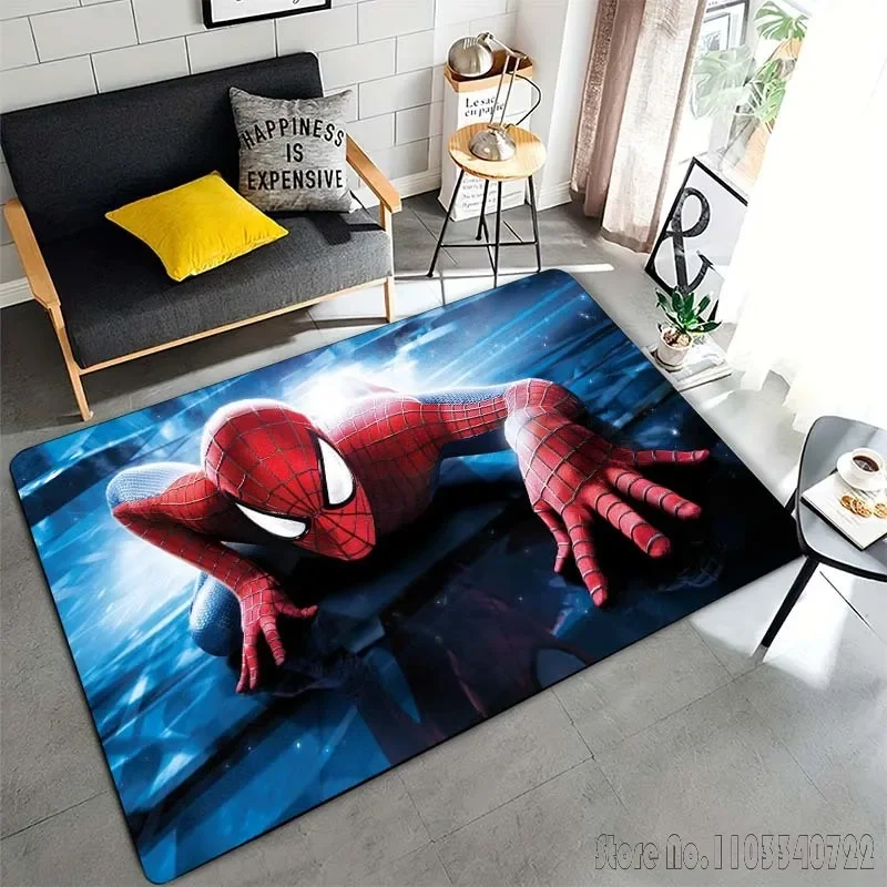 Avengers Spider Man Printing Carpet for Living Room Bedroom Kids Room Home Decor Rug Non-slip Sofa Mat Rugs for Bedroom