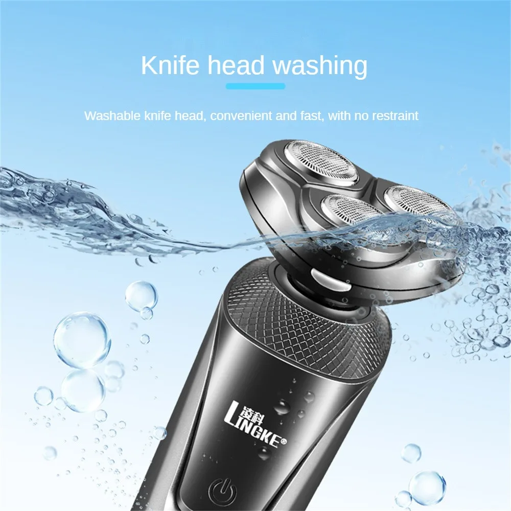 Razor Efficient Shaving Shell Process Injection Molding Beard Trimmer Usb Charging Shaver Rechargeable Shaver 4d Strong Shaving