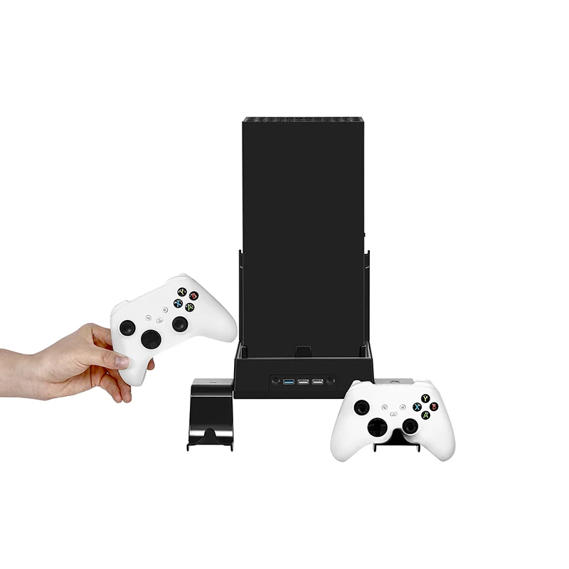 Настенный кронштейн для игровой консоли Xbox серии X, металлический вертикальный держатель для хранения, стойка для хоста, аксессуары