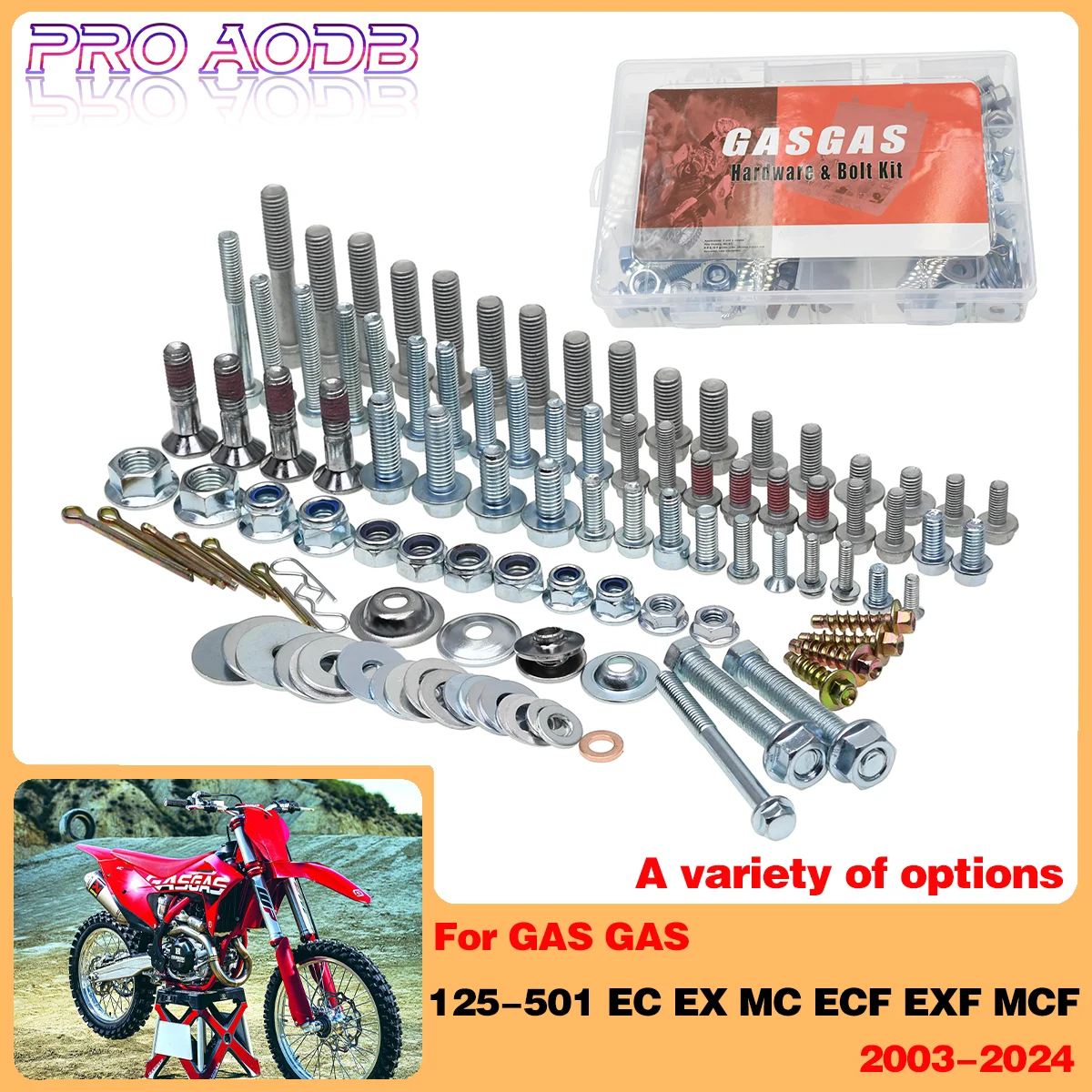 Juego de tornillos y tornillos para guardabarros de carenado de moto de cross, para GasGas 125 150 250 350 450 500 501 EC EX MC ECF EXF MCF EC-F EX-F MC-F 2003-2024