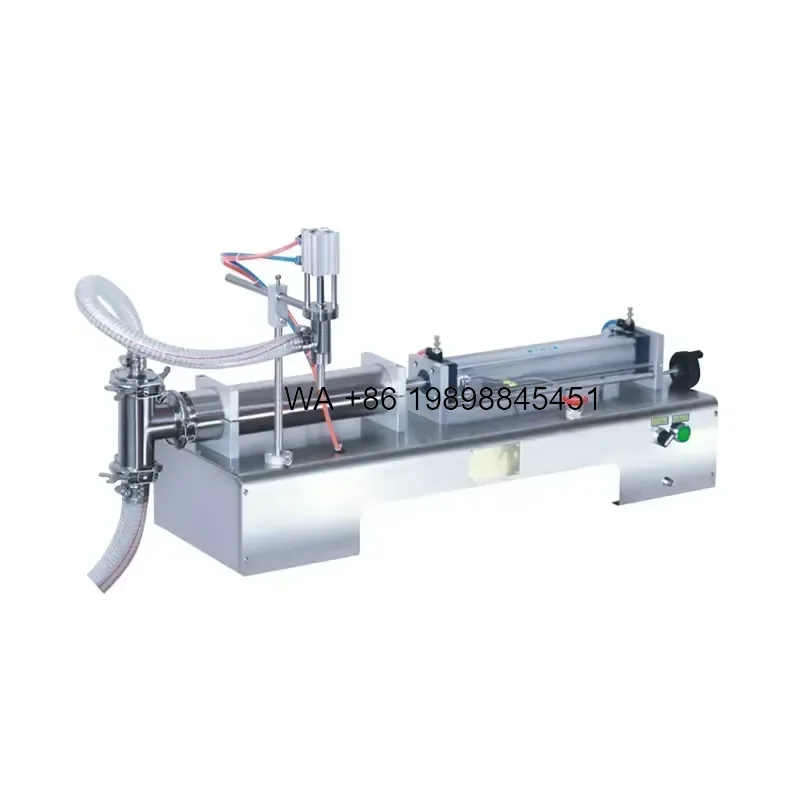 Wmwmnu for Semi Automatic Piston Paste Liquid Filling Single Head Pneumatic for Honey Jam Sauce Glass Jar Bottles