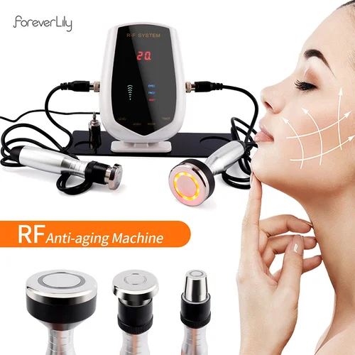 Máquina de elevación RF de radiofrecuencia de 5MHz, dispositivo Facial RF, cara, cuerpo, ojo, máquina RF tripolar, estiramiento de la piel, elimina las arrugas del cuello