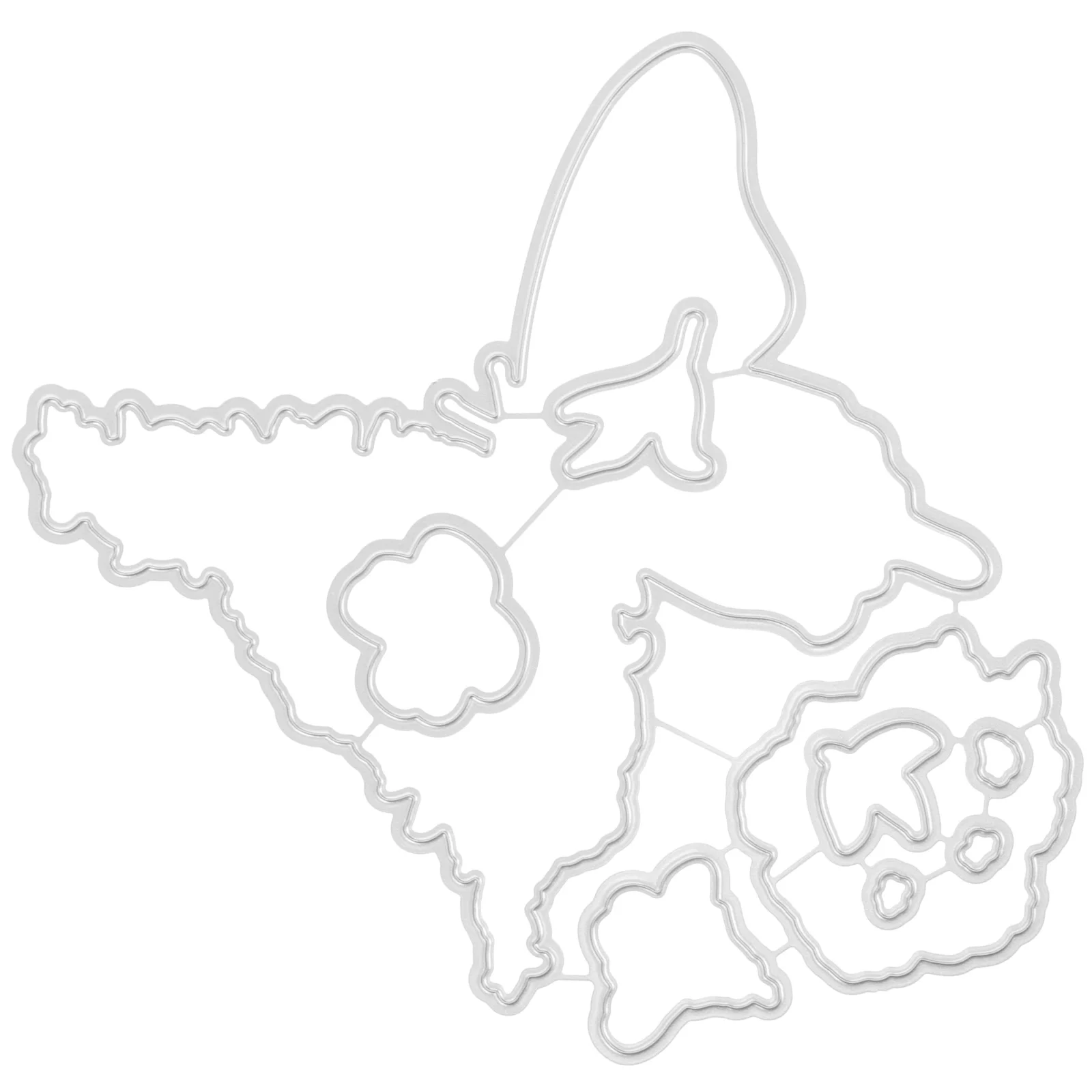 

Butterfly Flower Cutting Dies Stamp Making Craft Tool Carbon Steel Mold Diy Precision Cut Scrapbook Embossing Stencils