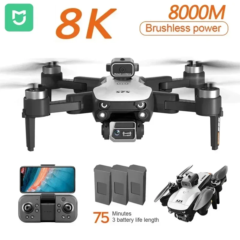 2024 8K Drone 5G GPS Profesional HD Aerial Photography Dual-Camera Omnidirectional Obstacle Brushless Avoidance Quadrotor