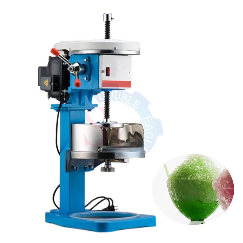 Commercial Electric Shaved Ice Machine Block Ice Crusher Snow Cone Shaving Machine Copper Plate Ice Planer For Home Restaurant