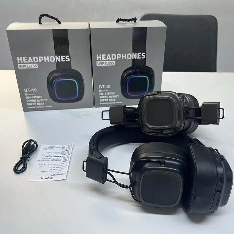 새로운 유행 복고풍 스타일 헤드셋 블루투스 휴대 전화 범용 헤드셋 슈퍼 긴 배터리 수명