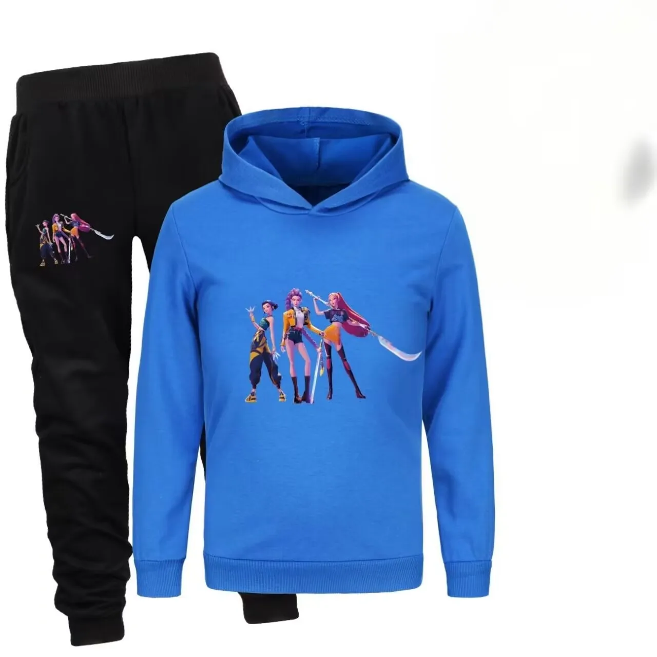 طقم هوديي Kpop Witch Hunt Group للأولاد والبنات، طقم سراويل بأكمام طويلة على الموضة للأطفال، هدية فستان خريفي جميل