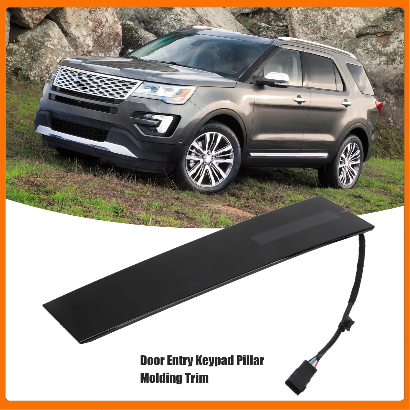 

Front Left Door Entry Keypad Pillar Molding Trim DB5Z‑7820555‑AC Replacement for 2011‑2016 DB5Z-7820555 Pillar Trim Accessory
