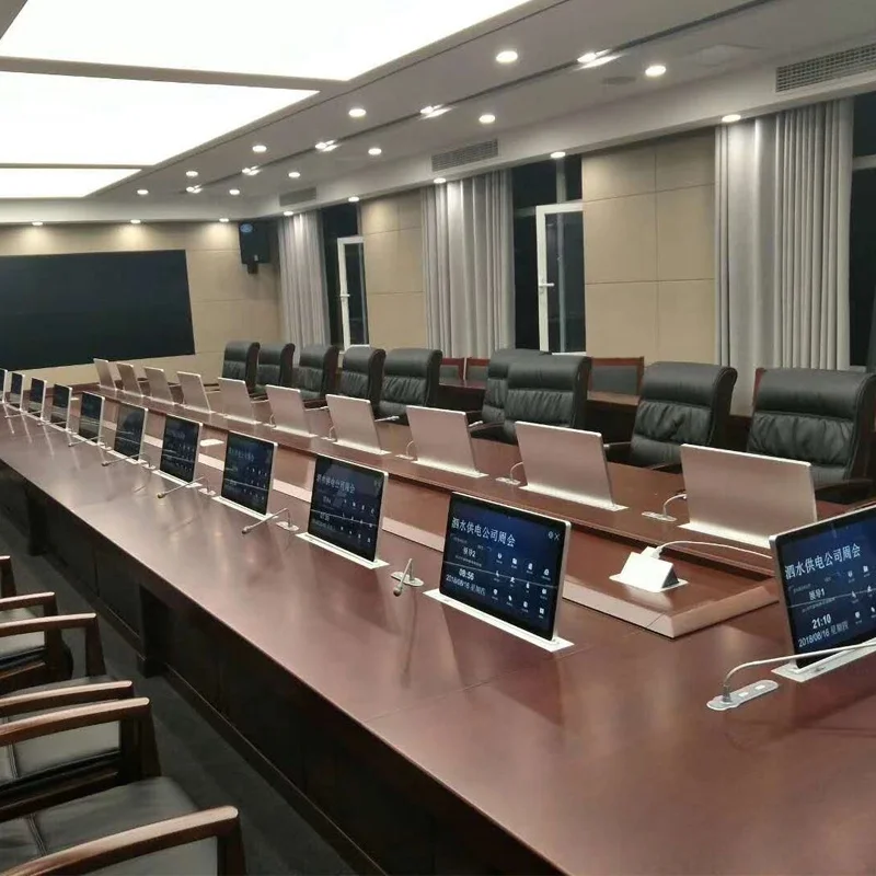 

Pop-up Display Table Conference Room System Hidden Computer Equipment Lifter Electric LCD Screen