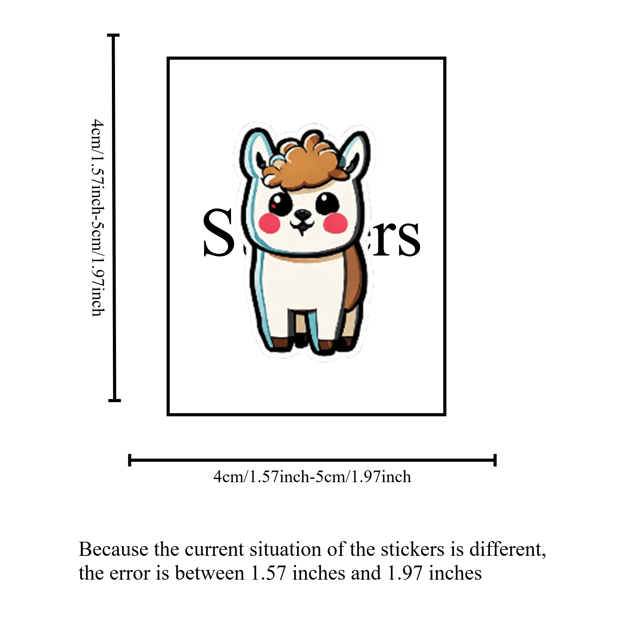 สติกเกอร์การ์ตูน alpaca กราฟฟิตี้ 50 ชิ้น แสดงบุคลิกภาพของคุณด้วยสติกเกอร์การ์ตูน Alpaca Graffiti 50 ชิ้น