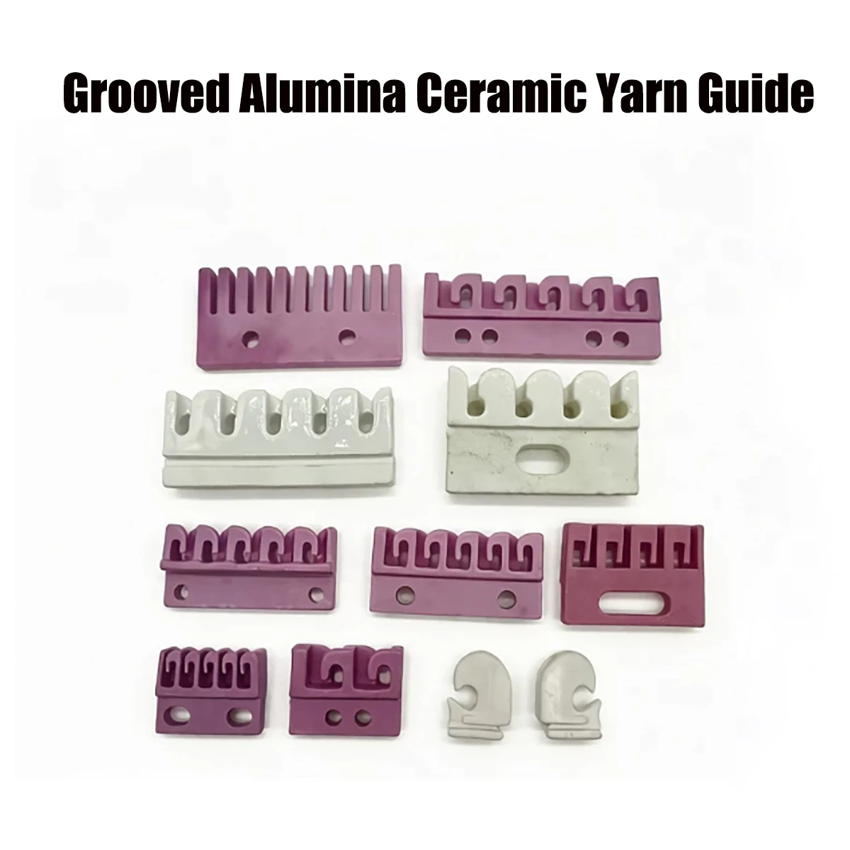 Alumina Ceramic Yarn Guide Textile Grooved Thread Wire Guide for Drawing Machine Spare Parts