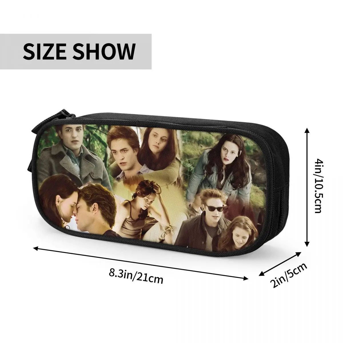 Edward Bella Pencil Case Fashion The Twilight Saga Movie Pen Box Bags Kids Large Storage studenti School Cosmetic Pencil Box