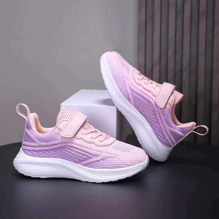 Girls Sports Shoes Fashion Kids Running Shoes Breathable Mesh Sneakers Outdoor Casual Children Boys Sport Walking Footwear