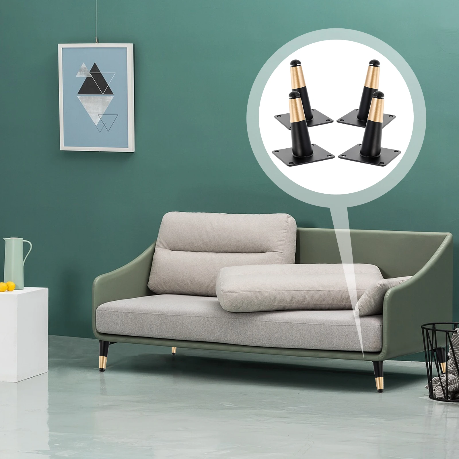 

4 Pcs Feet Strong Structure Lightweight Easy Install Sofa Tea Furniture Support Leg Table Cabinet Bathroom Legs Parts