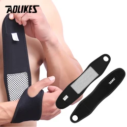 AOLIKES 1 Pair Self-heating Magnet Wrist Support Brace Guard Protector Winter Keep Warm Band Sports Sales Tourmaline Wristband