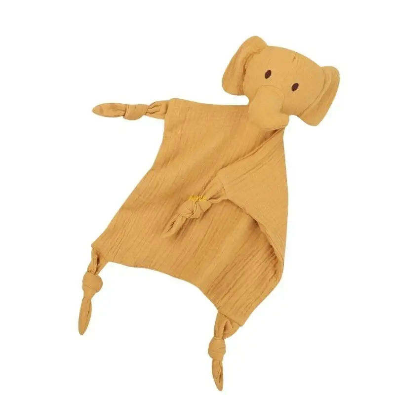 Elephant Sleep Soothing Doll Toy Cartoon Pacify Soother Bib for Toddlers