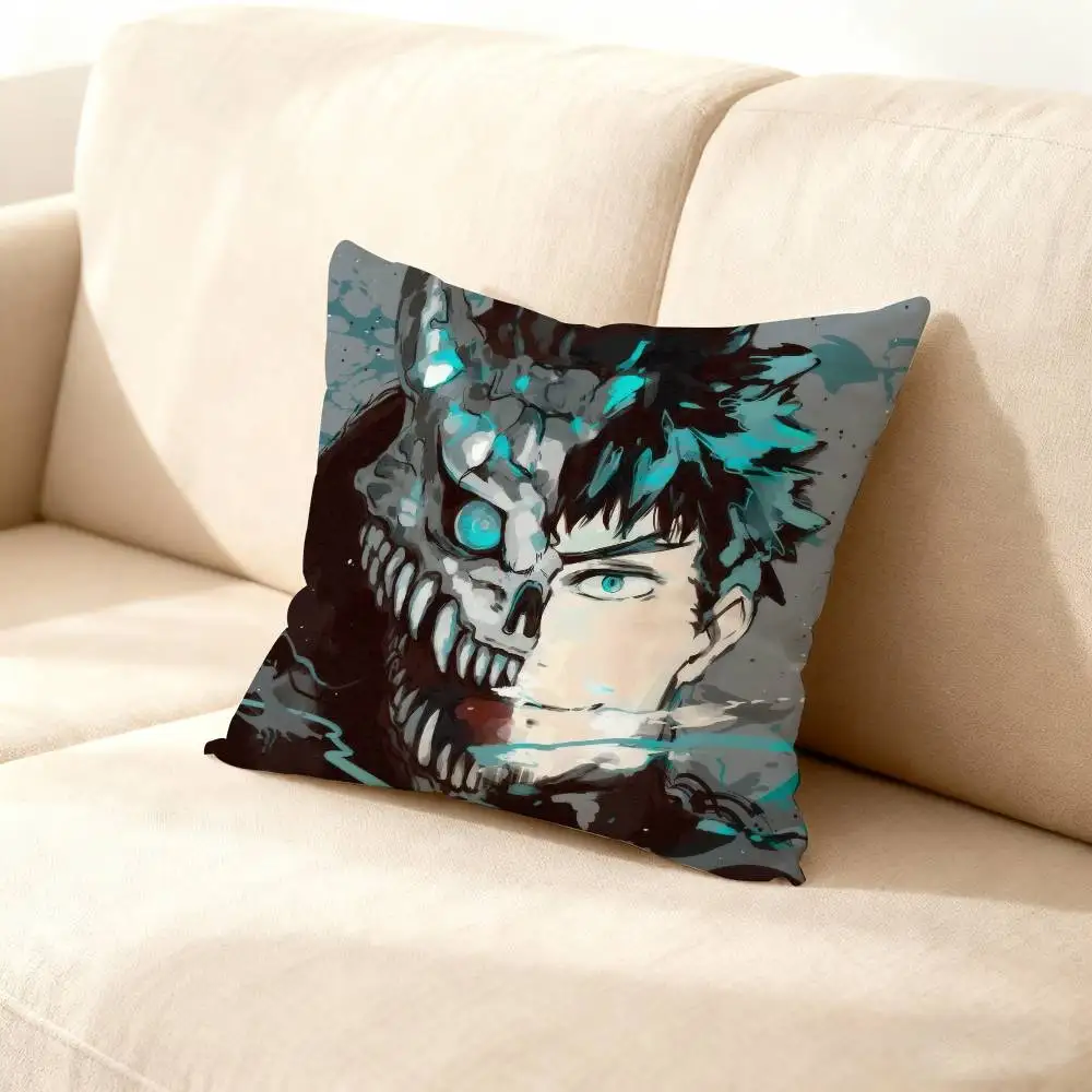 

Anime K-Kaiju N-No 8 Pillow Case For Sofa Decor Car Office Room Printing Cushion Cover Decorations and Protector