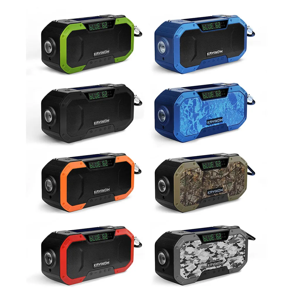 Multi-functional 5000mAh Solar Hand Crank Radio With USB Charging, Emergencys Multifunctional Outdoor Disaster Prevention Radio