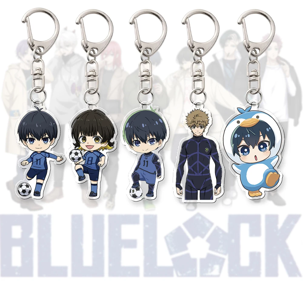 Llavero Acrílico Blue Lock, Seiichi Hiori, Bachira Meguru, Chigiri Hyoma, Kunigami Rensuke, Accesorios de Cosplay de Anime