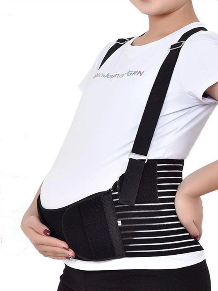 Abdominal Care Belt Pregnant Women Double Support Back Abdomen Brace Shoulder Strap Lumbar Adjustable Special Maternity Clothing