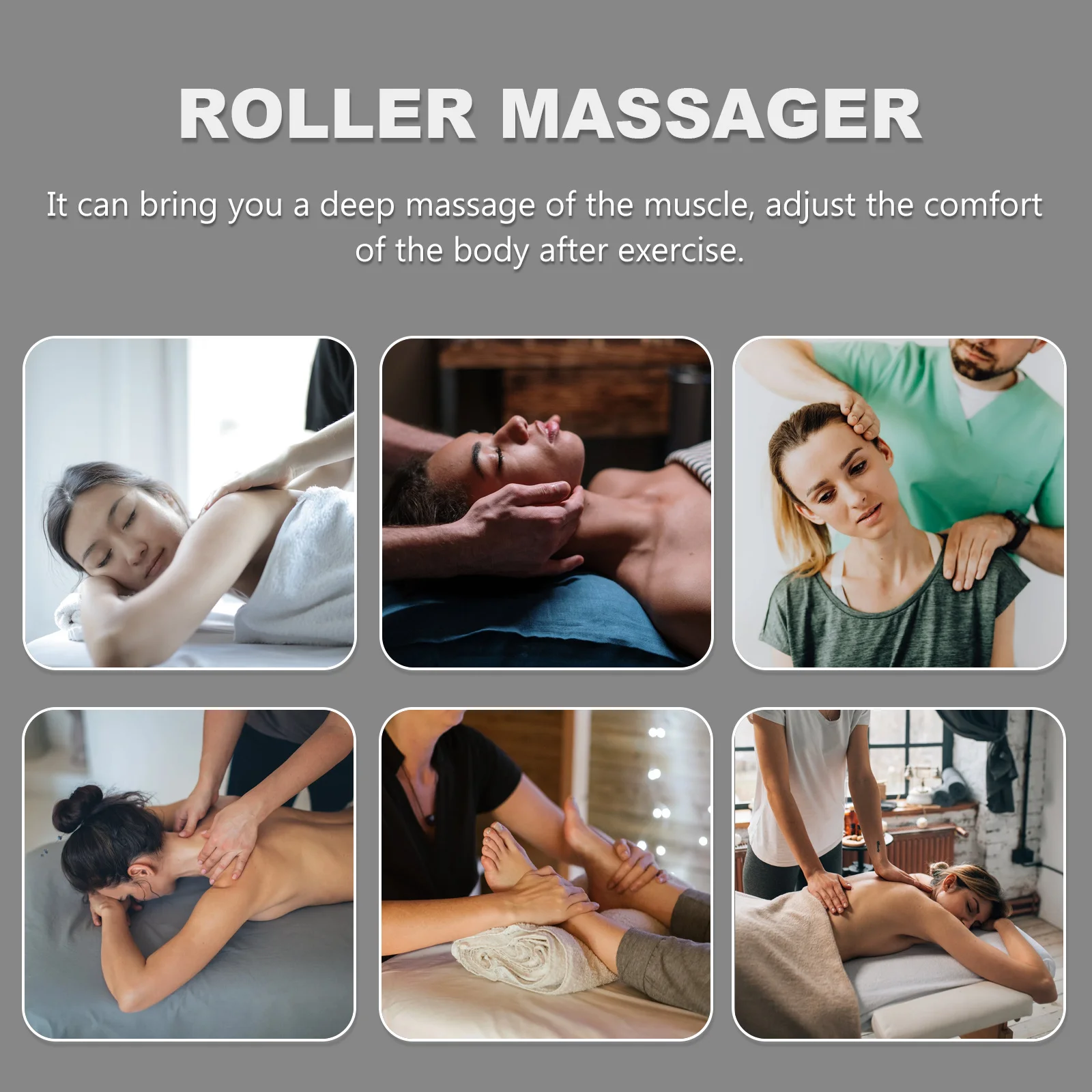 

Easy Grip Plastic Roller Massager Relax Muscle Stimulate Blood Circulation Ergonomic Manual Cell Roller Tool for Deep Muscle