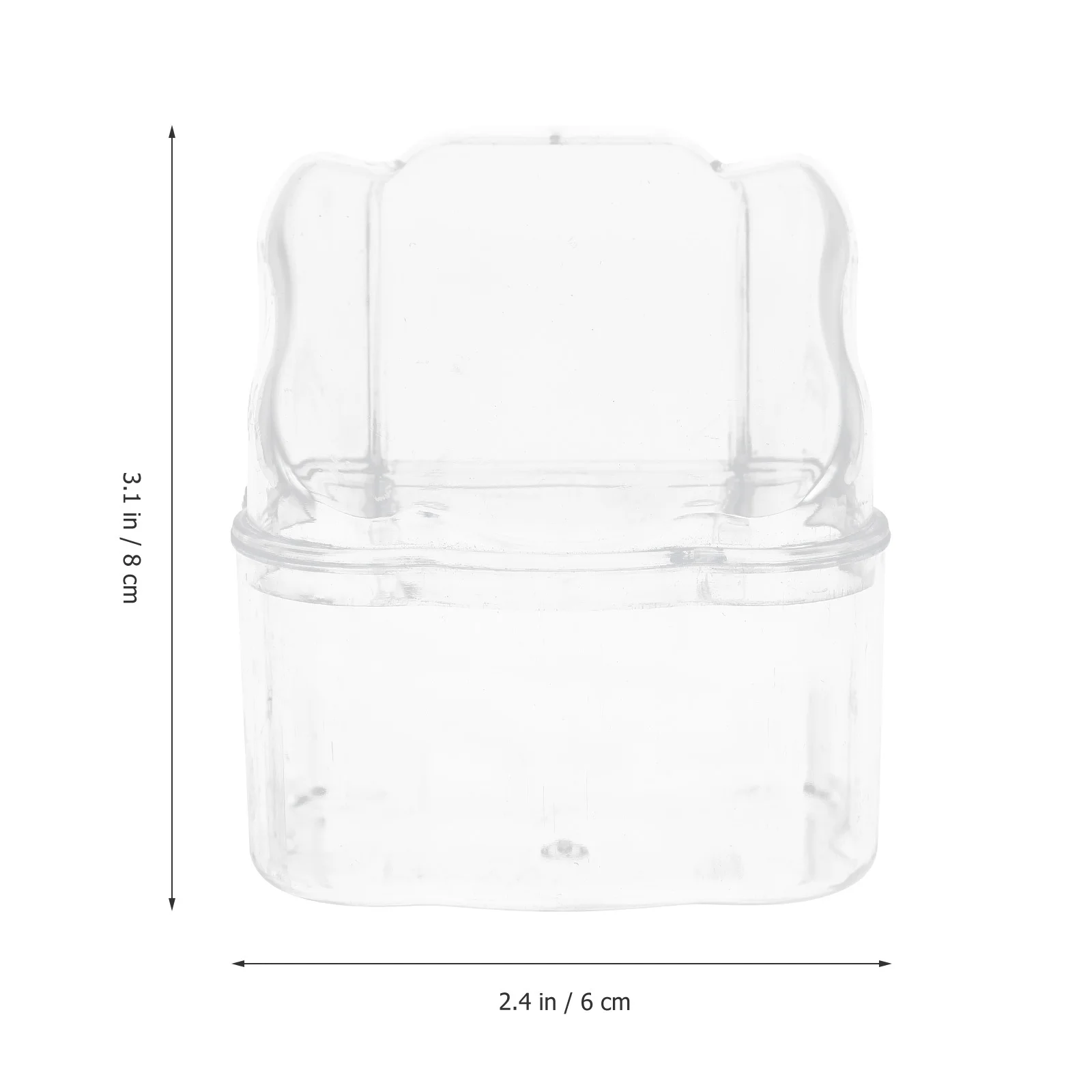 

2Pcs Plastic Bird Food Container Parrot Feeder Cage Hanging Feeding Box Large Capacity Bird Feeder Plastic Feeding Box