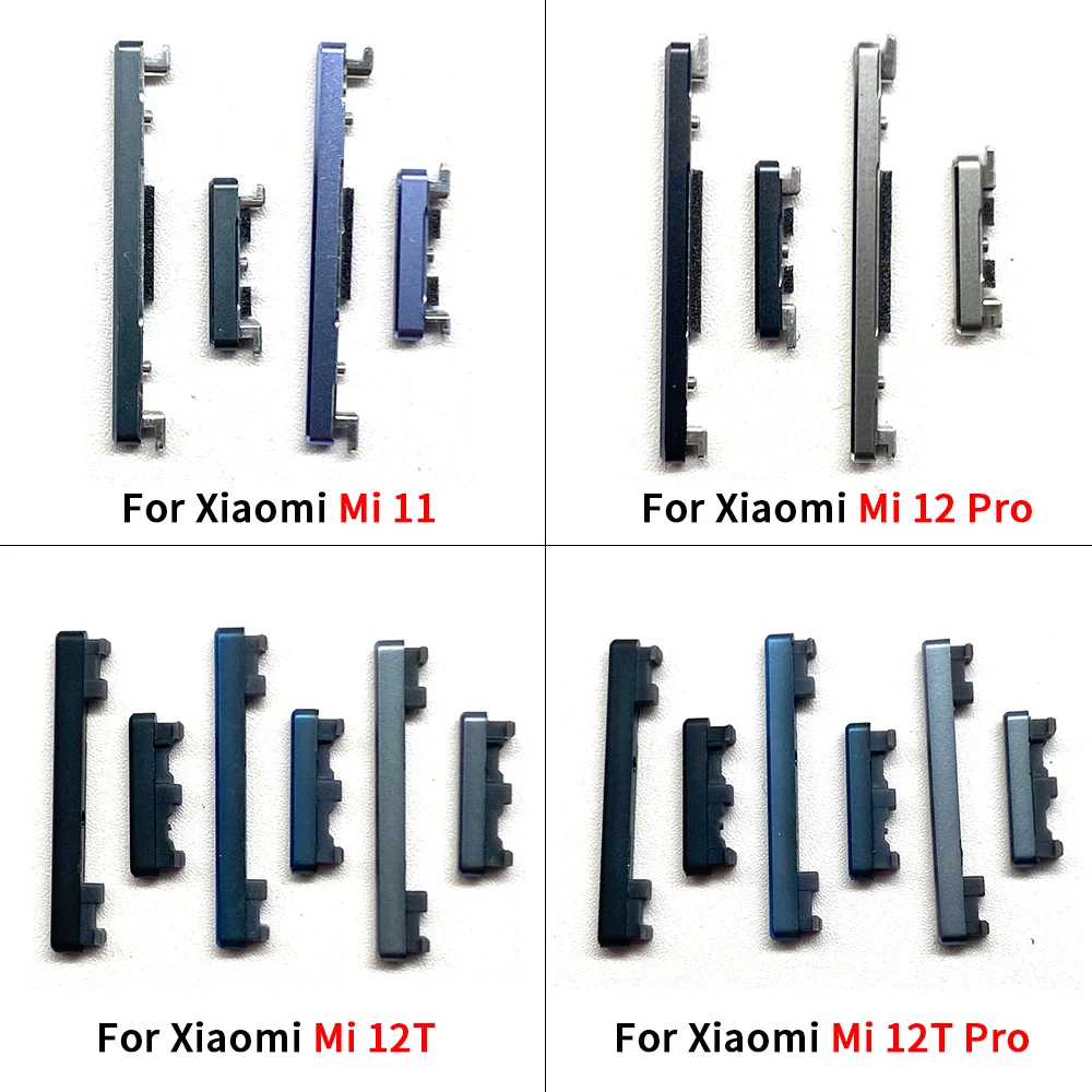 

For Xiaomi Mi 11 12 12T Pro Mi11 Mi12 Mi12T New Power Button Key + Volume Side Button Keys