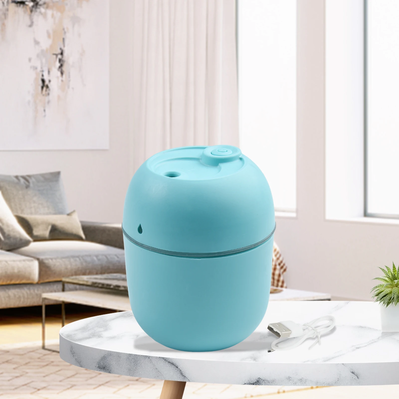 High Quality USB Humidifier Home Fragrances Oil Diffuser Portable Romantic Silicone Simple With Light Cool Mist