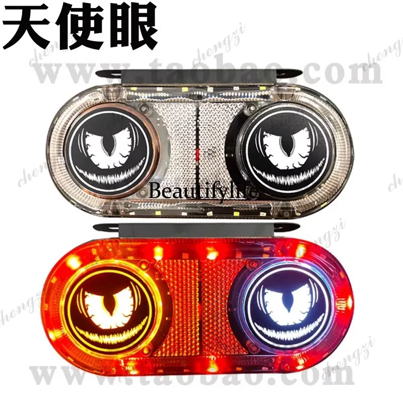 Truck Car Motorcycle Electric Vehicle Eagle Eye Flash Wiring Width LED Night Warning Tail Light 12v24v view 5