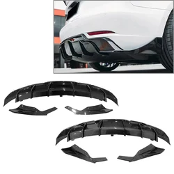 Car Rear Bumper Lip Diffuser Lip Side Corner Cover Splitter Guard Plate For Tesla Model 3 2017 2018 2019 2020 2021 2022 2023