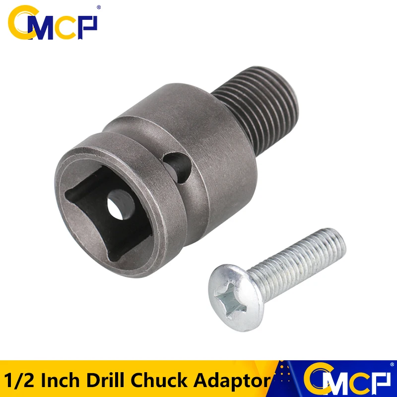 

CMCP 1/2-20UNF Drill Chuck Adaptor For Impact Wrench Conversion Grey Threaded Drill Chuck with Screw Driver Tool