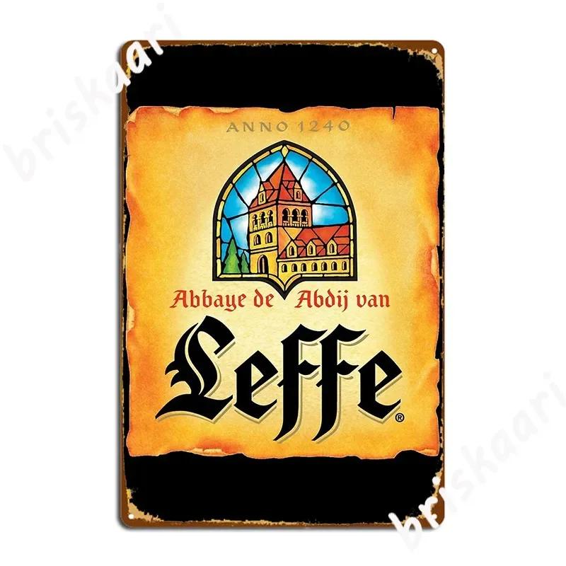 Amazing Leffe Blonde Logo Metal Sign Cinema Kitchen Wall Decor Printing Garage Club Tin sign Poster