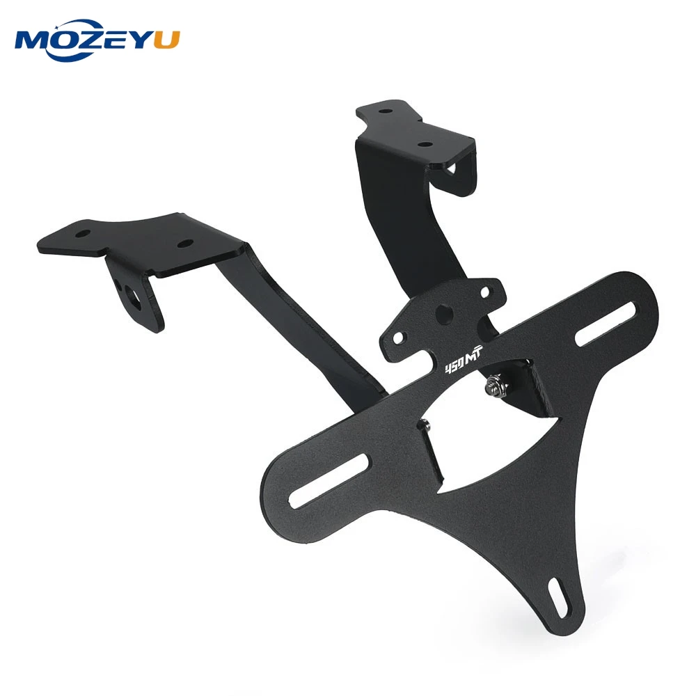 For CFMOTO 450MT IBEX 450 License Plate Holder Fender Eliminator Tail Frame LED Light Motorcycle 450MT 800MT-X 2024 - 2026 2027 6
