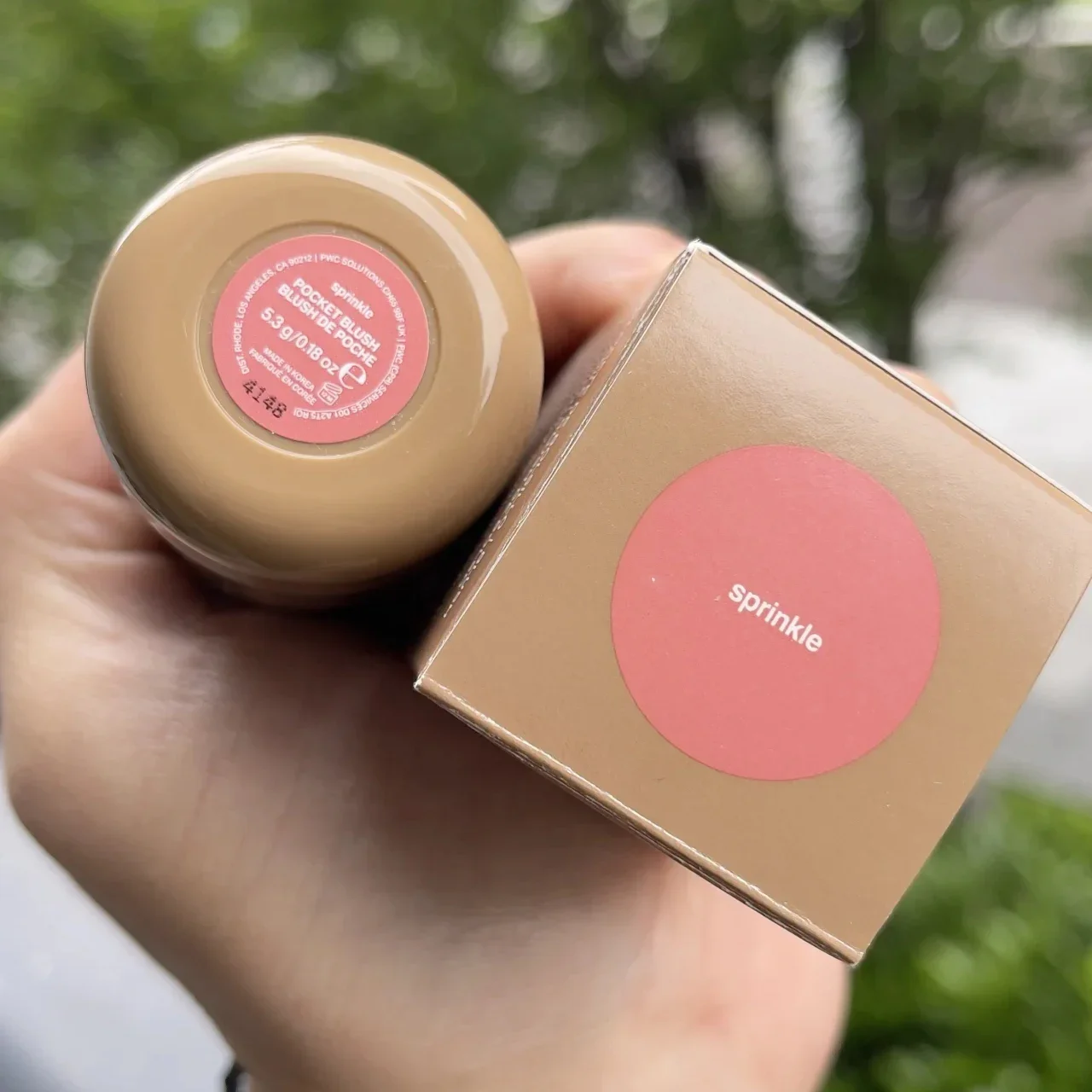 Rhod Pocket Blush LIP Stick - Rose Pink color