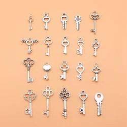 20pcs/set Key Charms For Jewelry Making Pendant Diy Crafts Accessories L10309