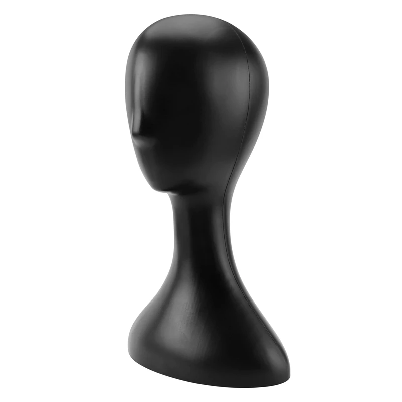 شعر مستعار سيدة عالية البلاستيك رئيس شعر مستعار رئيس أنثى نموذج الرأس الأسود