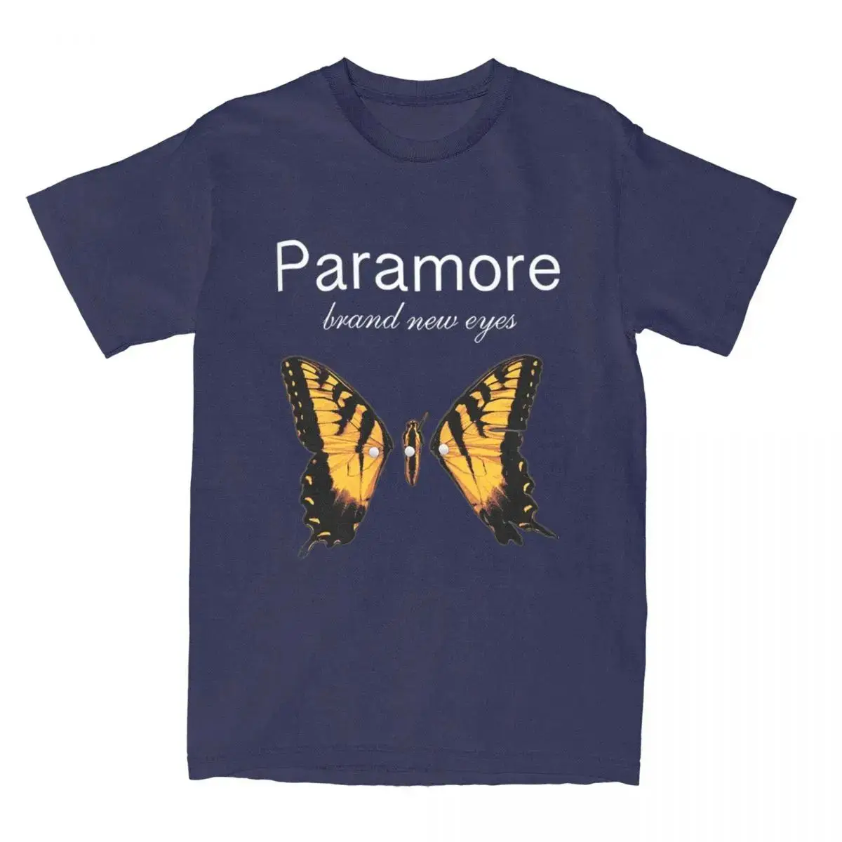 Y2K Mode, lässige T-Shirts, Paramore-Schmetterlings-Logo-Shirt, Outfits, Vintage-Baumwoll-T-Shirts, T-Shirt, Kleidung, bedrucktes Baumwoll-Oberteil, Unisex. – Detail 7
