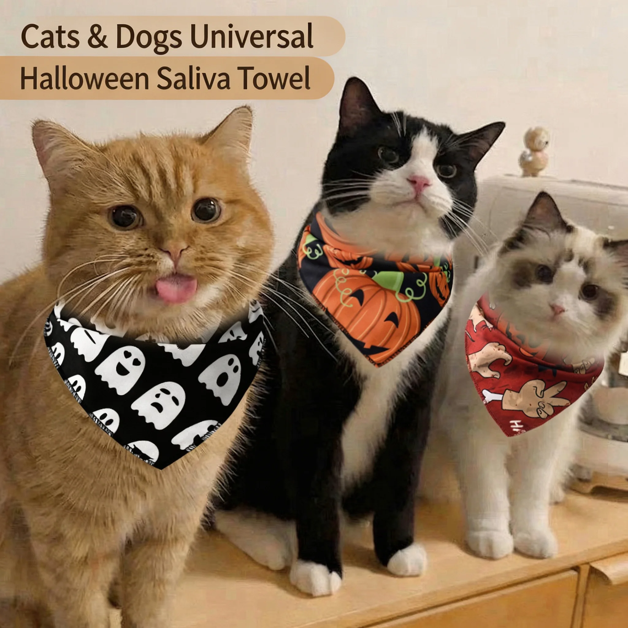 Halloween Dog Bandana Cat Band - огляд і ціна Dog Bandana Scarf