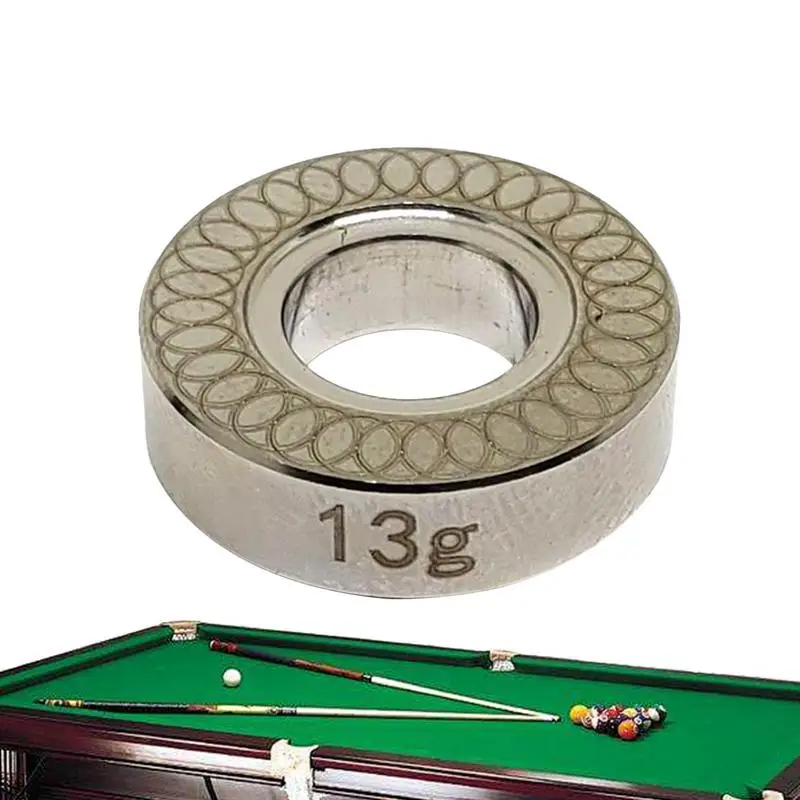 

Billiards Cue Balance Ring Precise Stainless Steel Weight Ring Sports Supplies Fan Equipment For Women Youth Dad Husband Family