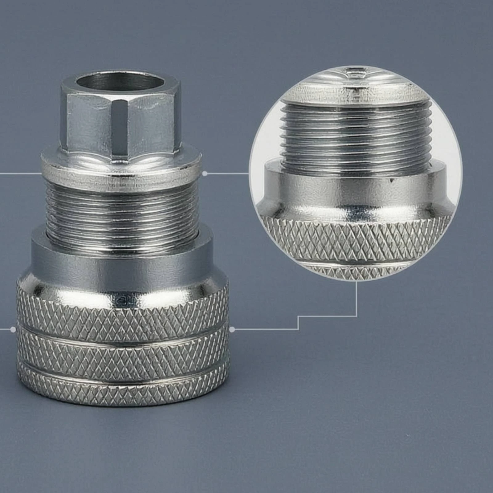 Socket Attachment Hex Adjustable Socket Hardware Compact for DIYers, Home Repair, Workshop