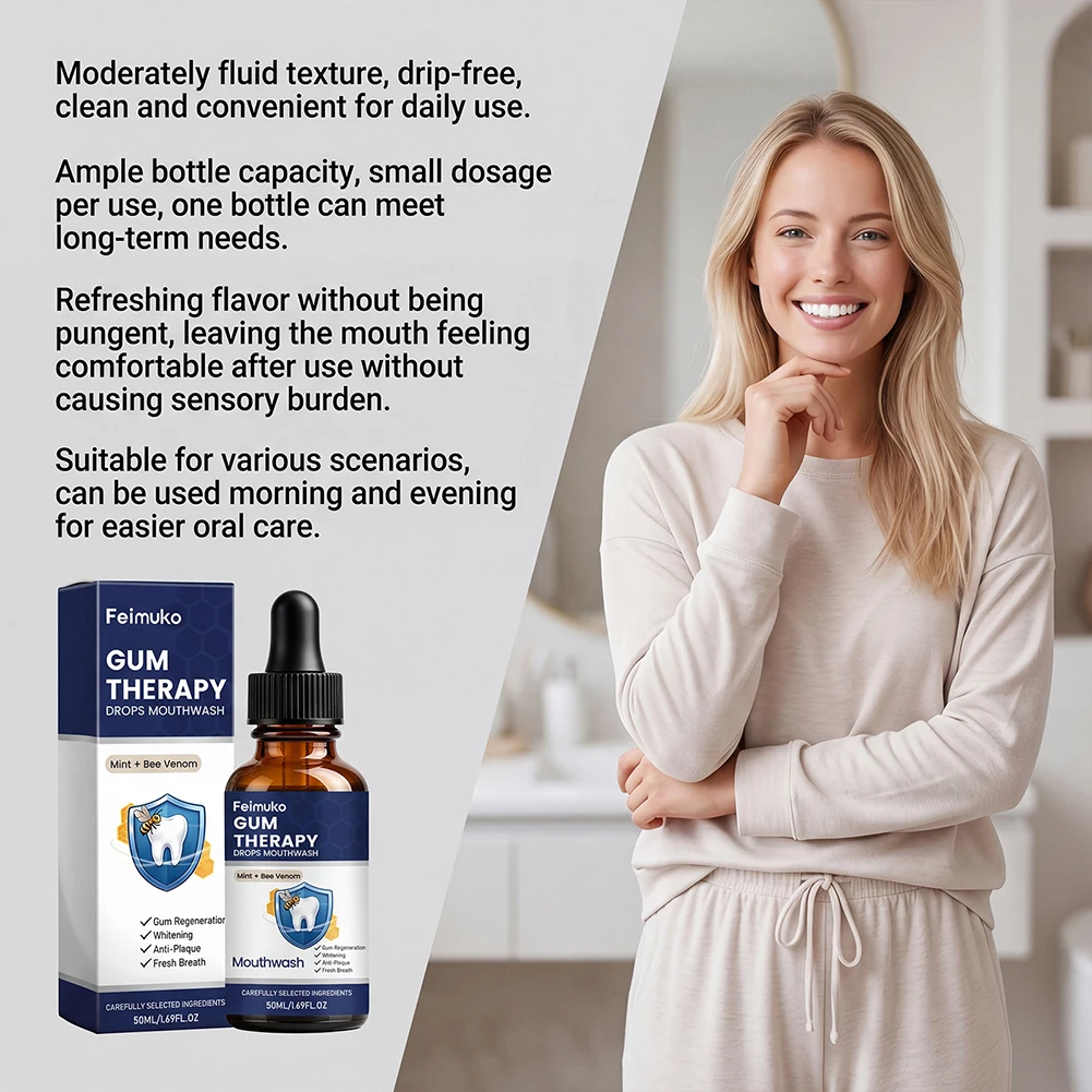 Dental Gums Care Serum Drops Reduce Oral Inflammation Relieve Gingival Discomfort Fresh Mouth Care Natural Oral Gum Repair Drops