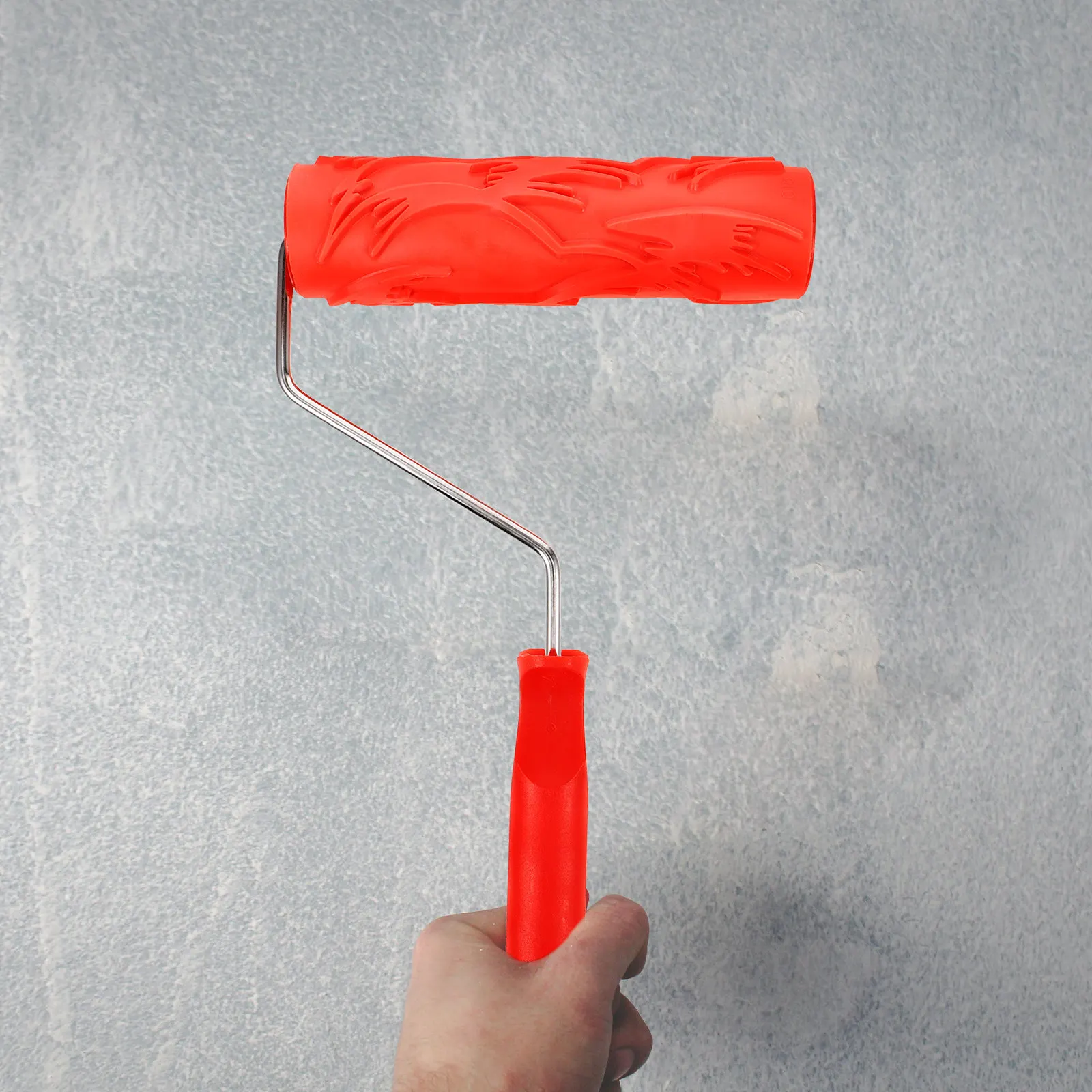 Texture Painting Roller for DIY Wall Decoration – Rubber Roller for Water-Based Paints, Hides Imperfections