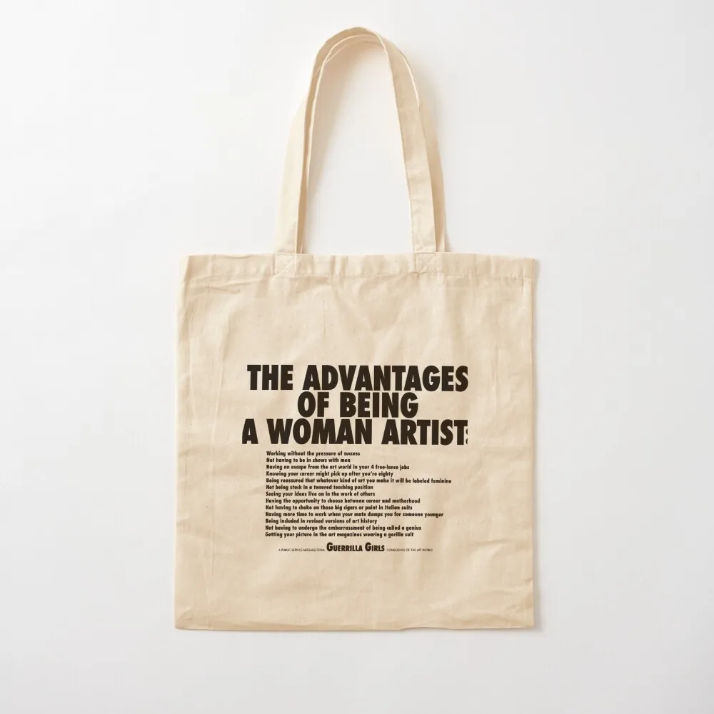 

The Advantages Of Being a Woman Artist Tote Bag Холщовые сумки Sac pour Femme Холщовая большая сумка