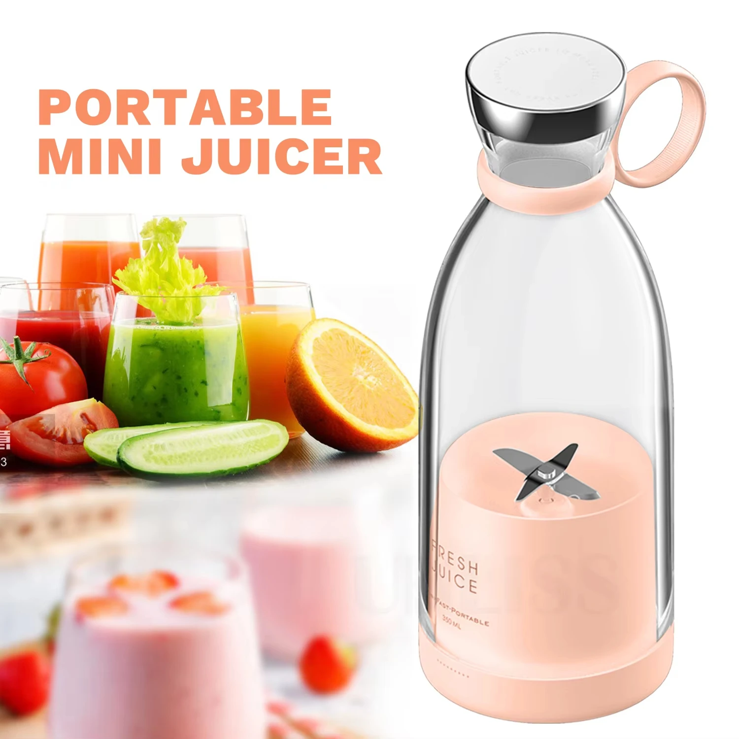 

Portable Blender Mini Mixer Juicer Machine Fresh Juice Blender Smoothie Maker Blender Cup Juice Fruit Extractors