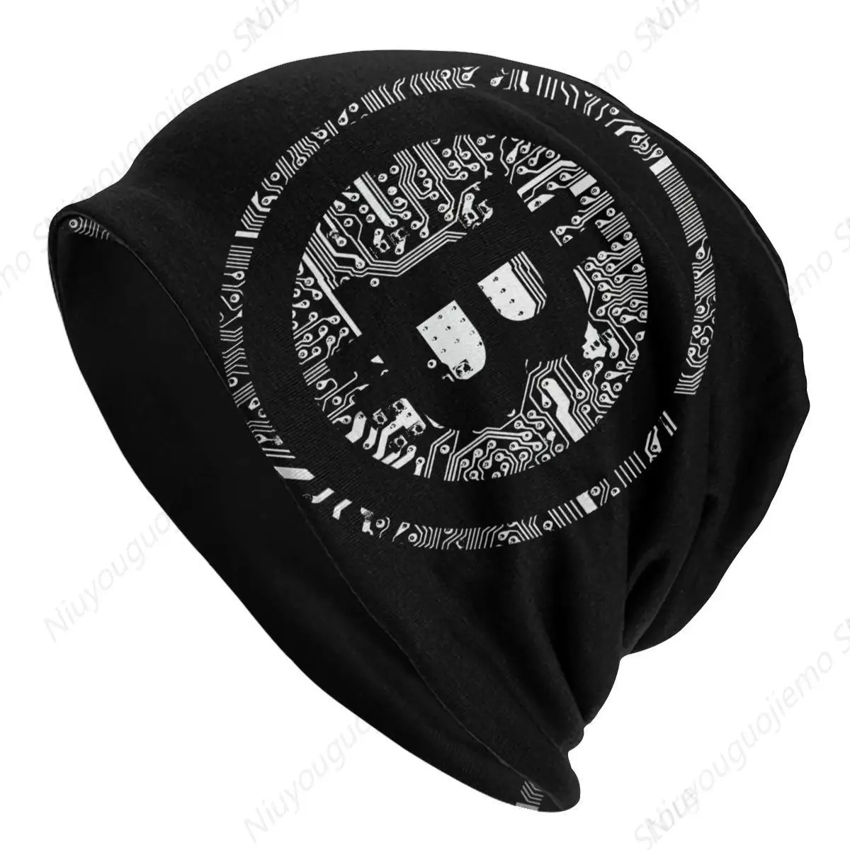 Promote Financial Freedom Bitcoin Thin Skullies Beanies Fashion Caps For Men Women Cryptocurrency Ski Caps Bonnet Hats