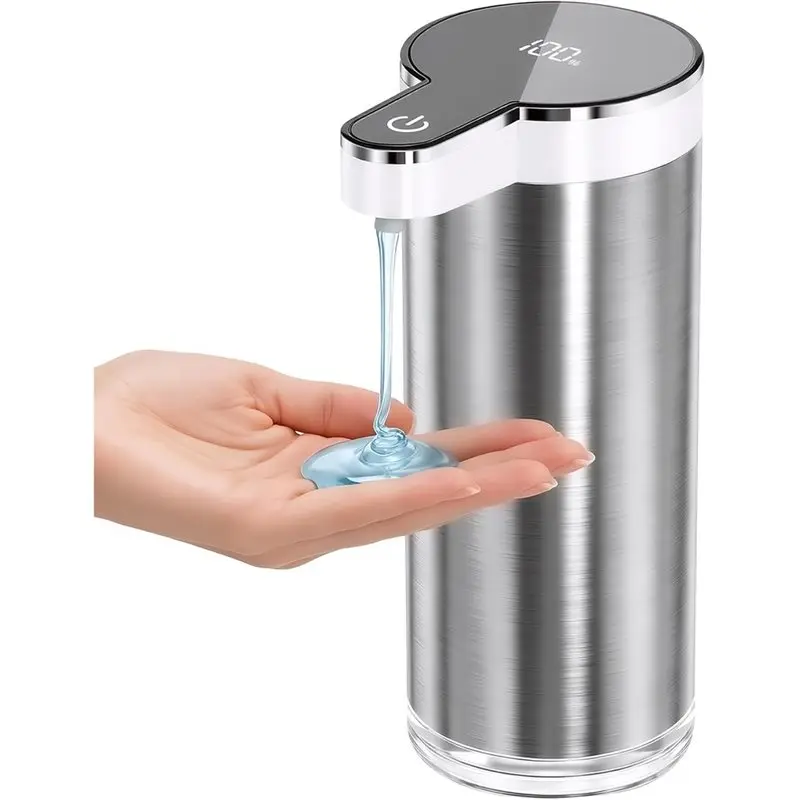 B97A-Automatic Touchless Hand Soap Dispenser, 11.8Oz/350Ml Stainless Steel, Includes 4-Level Setting For Kitchen Bathroom