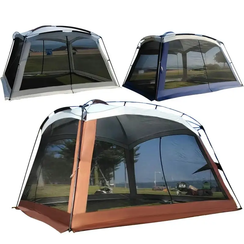 Imagem -06 - Folding Anti-mosquito Mesh Tenda Portátil Viagem Sombrinha Dossel Wilderness Survival Equipment Viagens Camping