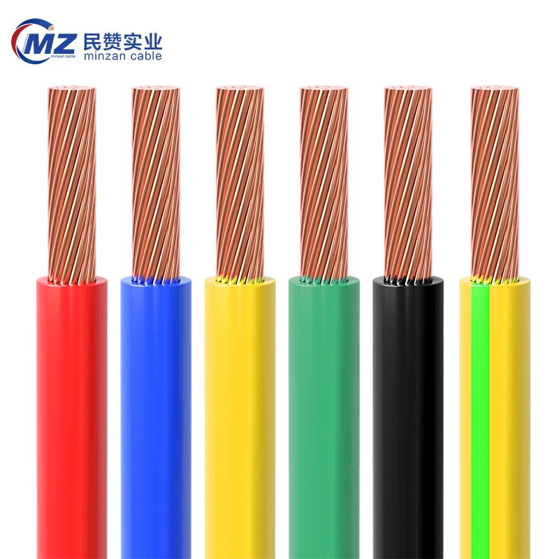 BVR Copper Core PVC Insulated Flexible Cable Single Core Home House 6/11/13/15 AWG 1/2/5 Meters Strand Building Electrical Wire