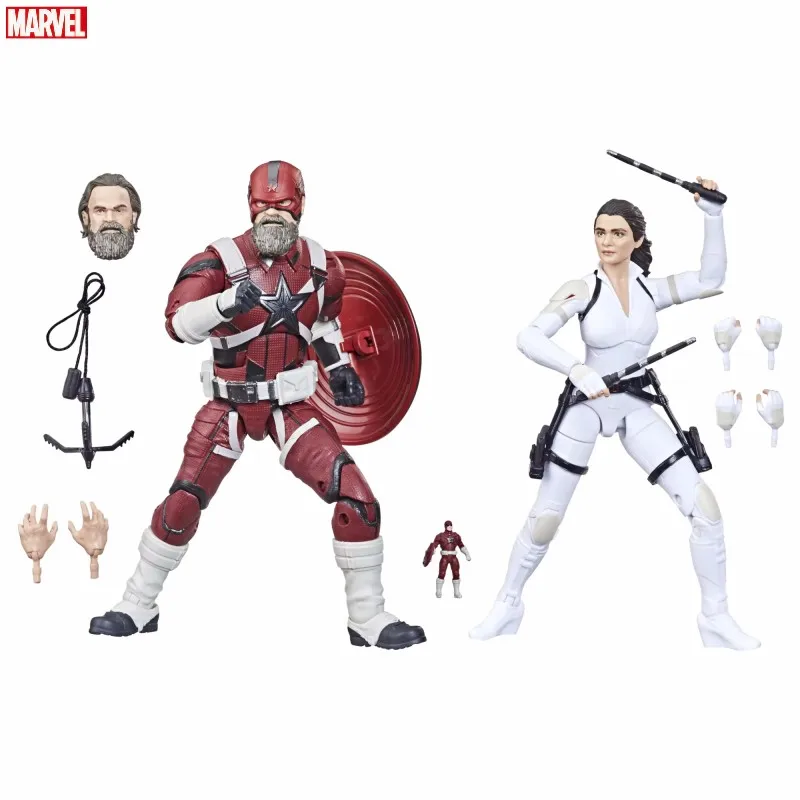 Marvel Legends Series Black Widow Red Guardian And Iron Lady Set 6-Inch Action Figures Collectible Model Toy Desktop Collection