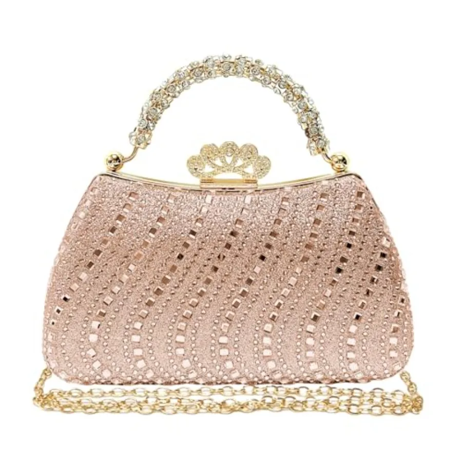 Clutch Purses for Women Rhinestone Formal Evening Bag Sparkly Diamond Handbag for Cocktail Prom Party Wedding